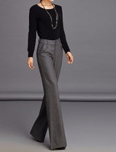 Load image into Gallery viewer, Loose Fit Mid-Waist Velour Straight Leg Pants - Inspire Professional Clothing