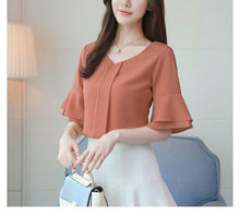 Load image into Gallery viewer, Just a Little Drama Blouse - Inspire Professional Clothing