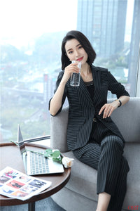 Neat & Organized Pinstripe Suit - Inspire Professional Clothing