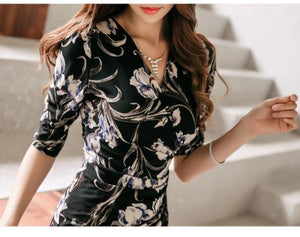 Oh Wow Floral Dress - Inspire Professional Clothing