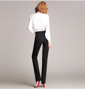 High Waist Full Length Slim Fit Pant - Inspire Professional Clothing