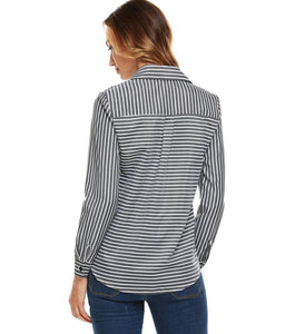 At the Desk Striped Blouse - Inspire Professional Clothing