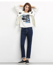 Load image into Gallery viewer, High Waist Full Length Straight Jeans - Inspire Professional Clothing