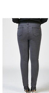High Waist Skinny Grey Jeans - Inspire Professional Clothing