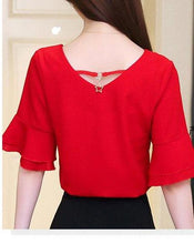 Load image into Gallery viewer, Just a Little Drama Blouse - Inspire Professional Clothing