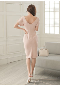 Short Sleeve Classic Pencil Dress - Inspire Professional Clothing