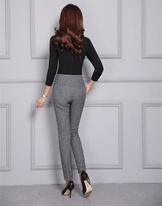 Straight Leg Flat Front High Waist Pant - Inspire Professional Clothing