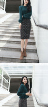 Load image into Gallery viewer, Sweater Top with Skirt Bottom - Green - Inspire Professional Clothing