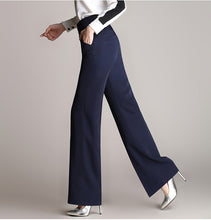 Load image into Gallery viewer, High Waist Wide Leg Pant with Double Button Accent - Inspire Professional Clothing
