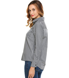 At the Desk Striped Blouse - Inspire Professional Clothing