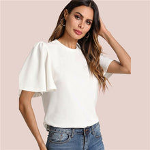 Load image into Gallery viewer, Elegant Loose Short Sleeve Blouse - Inspire Professional Clothing