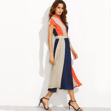 Load image into Gallery viewer, Bold Design A-Line Dress with Bow Tie Accent - Inspire Professional Clothing