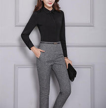 Load image into Gallery viewer, Straight Leg Flat Front High Waist Pant - Inspire Professional Clothing