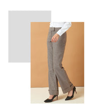 Load image into Gallery viewer, Regular Fit Full Length Hounds Tooth Pant - Inspire Professional Clothing