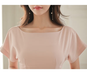 Short Sleeve Classic Pencil Dress - Inspire Professional Clothing
