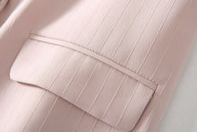 Load image into Gallery viewer, Suit Jacket - Double Breasted with Striping and Designed Cuff - Inspire Professional Clothing