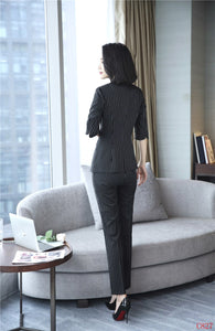 Neat & Organized Pinstripe Suit - Inspire Professional Clothing