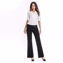Load image into Gallery viewer, Low Waist Regular Fit Flare Pants - Inspire Professional Clothing