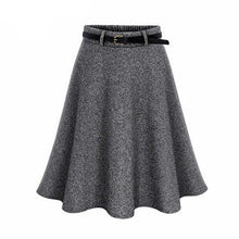 Load image into Gallery viewer, Wool-Like Skirt with Ruffle Bottom - Inspire Professional Clothing