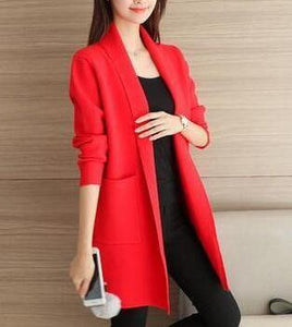 Keep Me Warm Long Cardigan with Color Options - Inspire Professional Clothing