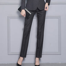Load image into Gallery viewer, Regular Fit Mid-Waist Pinstripe Pant - Inspire Professional Clothing