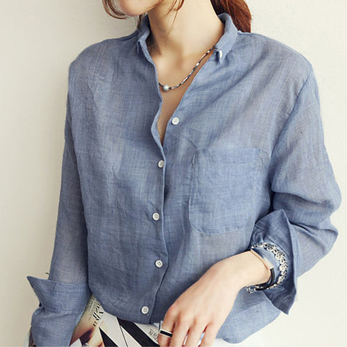 Long Sleeve Linen Shirt - Inspire Professional Clothing