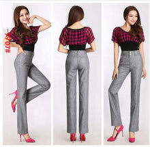 Load image into Gallery viewer, Straight Leg High Waist Linen Pant - Inspire Professional Clothing