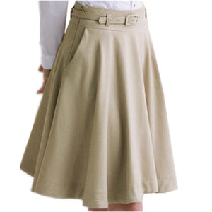 Lightweight High Waist Pleated Skirt - Inspire Professional Clothing