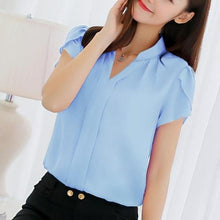 Load image into Gallery viewer, No Worries Chiffon Blouse - Inspire Professional Clothing