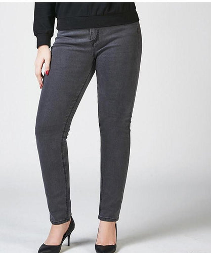 High Waist Skinny Grey Jeans - Inspire Professional Clothing