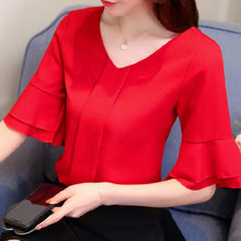 Load image into Gallery viewer, Just a Little Drama Blouse - Inspire Professional Clothing