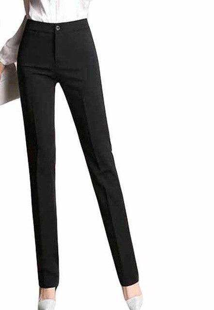 High Waist Full Length Slim Fit Pant - Inspire Professional Clothing