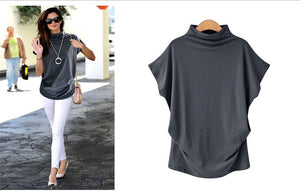 Short Sleeve Scallop Edge Blouse - Inspire Professional Clothing