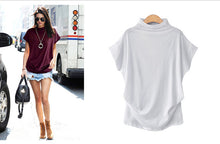 Load image into Gallery viewer, Short Sleeve Scallop Edge Blouse - Inspire Professional Clothing