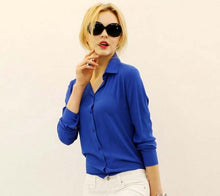 Load image into Gallery viewer, Lightweight Long Sleeve Chiffon Blouse - Inspire Professional Clothing