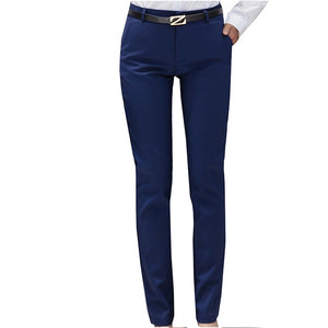 High Waist Flat Front Skinny Trouser - Inspire Professional Clothing