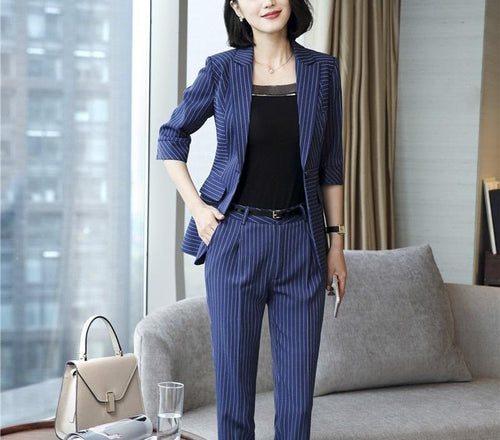 Neat & Organized Pinstripe Suit - Inspire Professional Clothing
