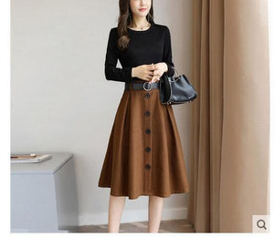 Skirt Combo - 2 Piece: Long Sleeve Top with Skirt Bottom - Inspire Professional Clothing