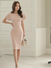 Load image into Gallery viewer, Short Sleeve Classic Pencil Dress - Inspire Professional Clothing
