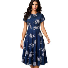 Load image into Gallery viewer, Regal &amp; Floral Dress - Inspire Professional Clothing