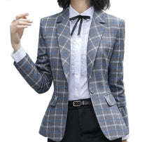 Load image into Gallery viewer, Outside the Box Plaid Blazer - Inspire Professional Clothing