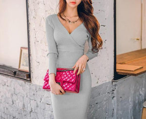 Smooth & Sleek Knitted Dress - Inspire Professional Clothing