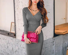 Load image into Gallery viewer, Smooth &amp; Sleek Knitted Dress - Inspire Professional Clothing