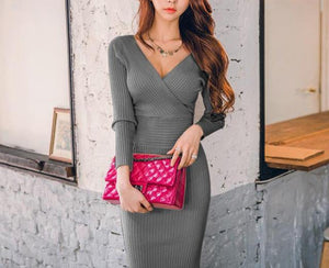 Smooth & Sleek Knitted Dress - Inspire Professional Clothing